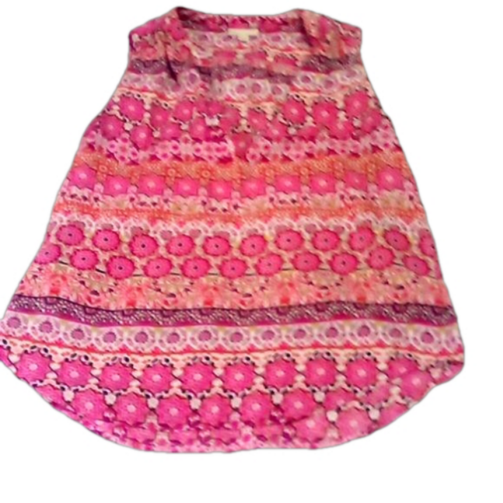 (19)   CB Silky sleeveless summer blouse